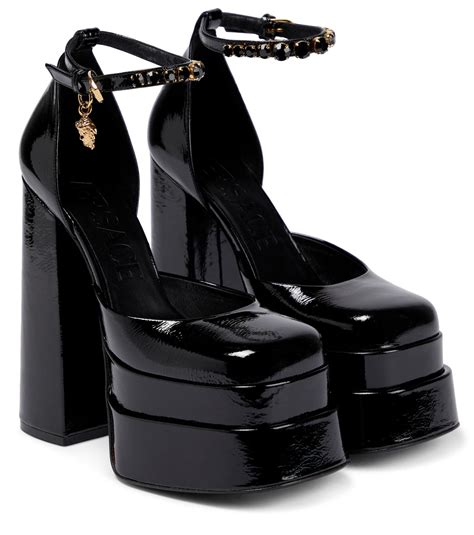 versace high heel tribute boots|Versace Medusa Aevitas Platform Pumps .